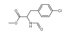 methyl 4-chloro-N-formylphenylalaninate结构式