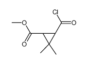 Cyclopropanecarboxylic acid, 3-(chlorocarbonyl)-2,2-dimethyl-, methyl ester, cis- (9CI) picture