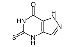 5-thioxo-1,4,5,6-tetrahydro-pyrazolo[4,3-d]pyrimidin-7-one结构式