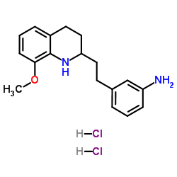 3-[2-(8-Methoxy-1,2,3,4-tetrahydro-2-quinolinyl)ethyl]aniline dihydrochloride结构式