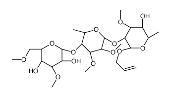 allyl 2-O-(4-O-(3,6-di-O-methyl-beta-glucopyranosyl)-2,3-di-O-methyl-alpha-rhamnopyranosyl)-3-O-methyl-alpha-rhamnopyranoside picture