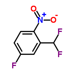 2-(二氟甲基)-4-氟-1-硝基苯结构式