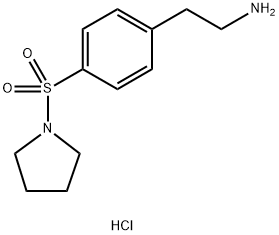 2-[4-(pyrrolidin-1-ylsulfonyl)phenyl]ethanamine hydrochloride结构式
