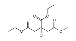 1,2-diethyl-3-methyl-2-hydroxypropane-1,2,3-tricarboxylate结构式