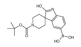 1'-(TERT-BUTOXYCARBONYL)-2-OXOSPIRO[INDOLINE-3,4'-PIPERIDINE]-5-YLBORONICACID结构式