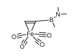 tetracarbonyl{η2-(dimethylamino)methylvinylborane}iron Structure