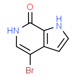 7H-Pyrrolo[2,3-c]pyridin-7-one, 4-bromo-1,6-dihydro- structure