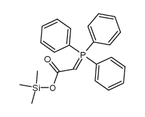 2-(Triphenylphosphoranyliden)essigsaeure-trimethylsilylester结构式