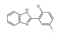 1H-Benzimidazole,2-(2-bromo-5-chlorophenyl)- Structure