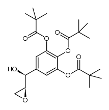 5-((S)-hydroxy((S)-oxiran-2-yl)methyl)benzene-1,2,3-triyl tris(2,2-dimethylpropanoate) Structure