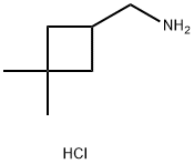 (3,3-二甲基环丁基)甲胺盐酸盐结构式