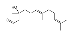 3-hydroxy-2,3-dihydrofarnesal结构式