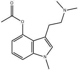 1H-Indol-4-ol, 3-[2-(dimethylamino)ethyl]-1-methyl-, 4-acetate结构式