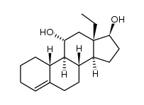 13-ethyl-gona-4-ene-11α,17β-diol Structure