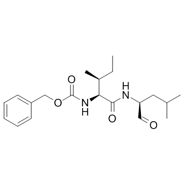 Z-Ile-Leu-aldehyde Structure