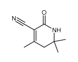 4,6,6-trimethyl-2-oxo-1,2,5,6-tetrahydropyridine-3-carbonitrile结构式