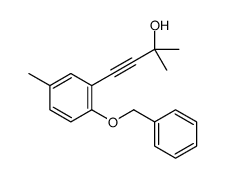 4-[2-(Benzyloxy)-5-methylphenyl]-2-methyl-3-butyn-2-ol Structure