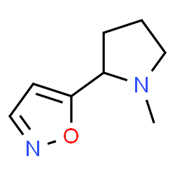 Isoxazole, 5-(1-methyl-2-pyrrolidinyl)- (9CI)结构式