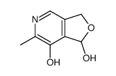 6-Methyl-1.3-dihydrofuro[3.4-c]pyridine-1.7-diol Structure