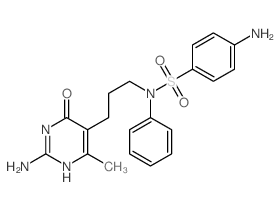 4-amino-N-[3-(2-amino-4-methyl-6-oxo-3H-pyrimidin-5-yl)propyl]-N-phenyl-benzenesulfonamide picture