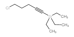 1-氯-5-三乙基硅烷-4-戊炔结构式