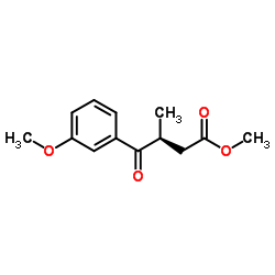 Methyl (3S)-4-(3-methoxyphenyl)-3-methyl-4-oxobutanoate structure