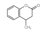 2H-1-Benzopyran-2-one, 3,4-dihydro-4-methyl- structure