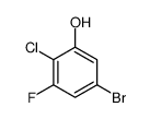 5-溴-2-氯-3-氟苯酚结构式