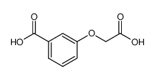 Benzoic acid, 3-(carboxyMethoxy)- Structure