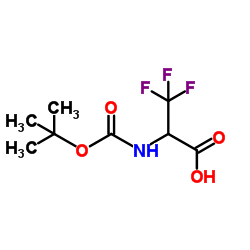 N-(TERT-BUTOXYCARBONYL)-3,3,3-TRIFLUOROALANINE structure