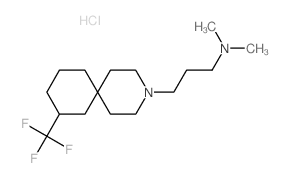 3-Azaspiro[5.5]undecane-3-propanamine,N,N-dimethyl-8-(trifluoromethyl)-, hydrochloride (1:2) structure