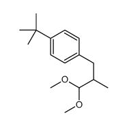 1-tert-butyl-4-(3,3-dimethoxy-2-methylpropyl)benzene结构式