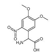 氨基-(4,5-二甲氧基-2-硝基-苯基)-乙酸结构式