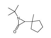 1-tert-butyl-3-(1-methylcyclopentyl)aziridin-2-one结构式