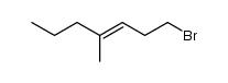 1-bromo-4-methyl-3-heptene Structure