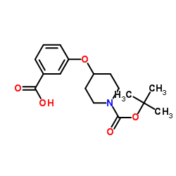 1-BOC-4-(3-CARBOXY-PHENOXY)-PIPERIDINE结构式