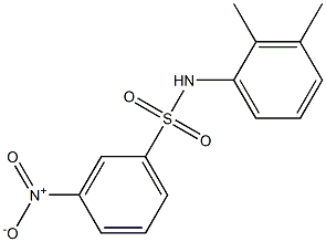 N-(2,3-二甲基苯)-3-硝基苯磺酰胺结构式