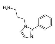 3-(2-phenyl-1H-imidazol-1-yl)propanamine structure