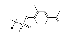 4-acetyl-2-methylphenyl trifluoromethanesulfonate Structure