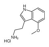 2-(4-methoxy-1H-indol-3-yl)ethylazanium,chloride结构式