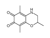 2H-1,4-Benzoxazine-6,7-dione,3,4-dihydro-2,5,8-trimethyl-(8CI)结构式