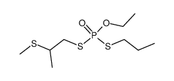 Dithiophosphoric acid O-ethyl ester S-(2-methylsulfanyl-propyl) ester S'-propyl ester Structure