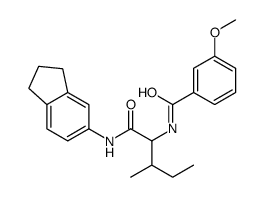 Benzamide, N-[1-[[(2,3-dihydro-1H-inden-5-yl)amino]carbonyl]-2-methylbutyl]-3-methoxy- (9CI)结构式