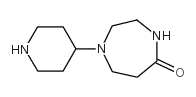 Hexahydro-1-(4-piperidinyl)-5H-1,4-diazepin-5-one structure