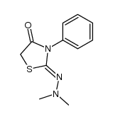 2-(Dimethylhydrazono)-3-phenylthiazol-4-one结构式