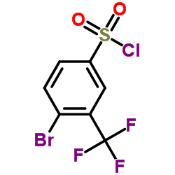 4-溴-3-(三氟甲基)苯磺酰基氯结构式