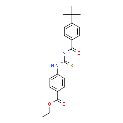 ethyl 4-({[(4-tert-butylbenzoyl)amino]carbonothioyl}amino)benzoate结构式