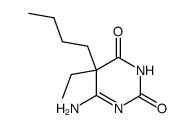 2,4(3H,5H)-Pyrimidinedione,6-amino-5-butyl-5-ethyl-(9CI) Structure