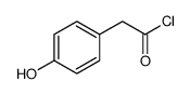 Benzeneacetyl chloride, 4-hydroxy-结构式