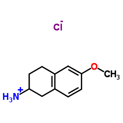 (6-methoxytetralin-2-yl)ammonium chloride Structure